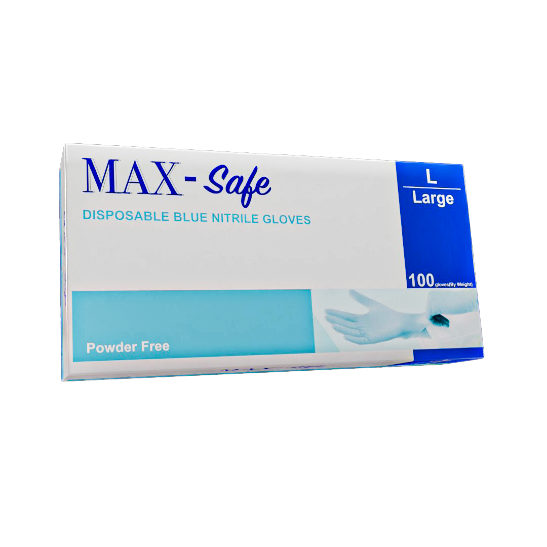 Blue Nitrile Gloves Powder Free Pairs - Extra Large