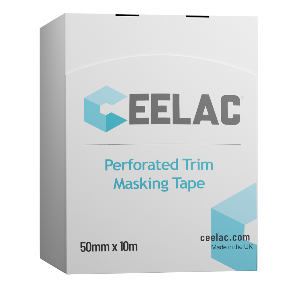 CEELAC Perforated Trim Masking Tape 120 Micron - 50 mm x 10 mt