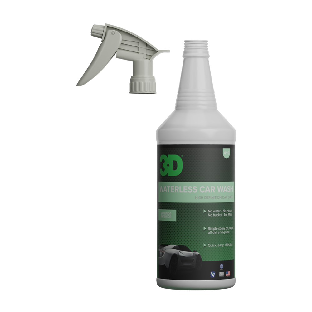 3D Empty Bottle & Lid Green Waterless