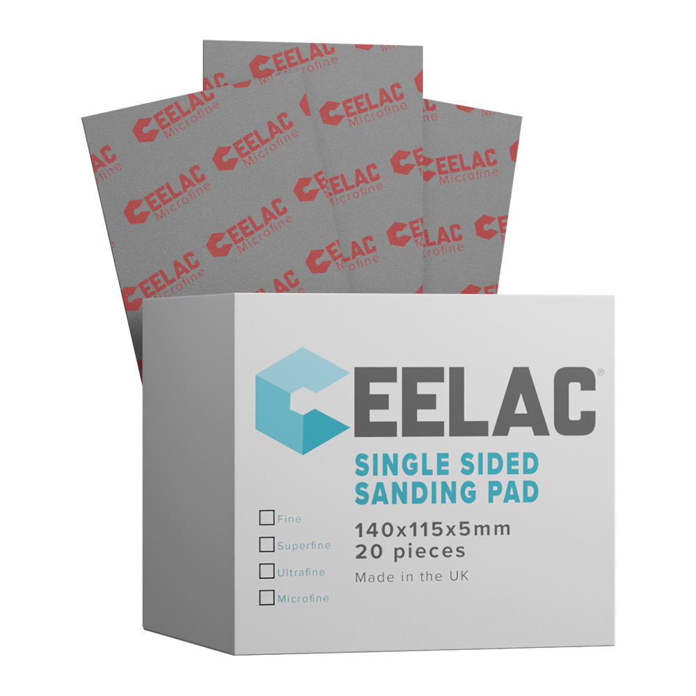 CEELAC 1 Sided Sanding Pad P600 Micro Fine - 140 mm x 115 mm x 5 mm