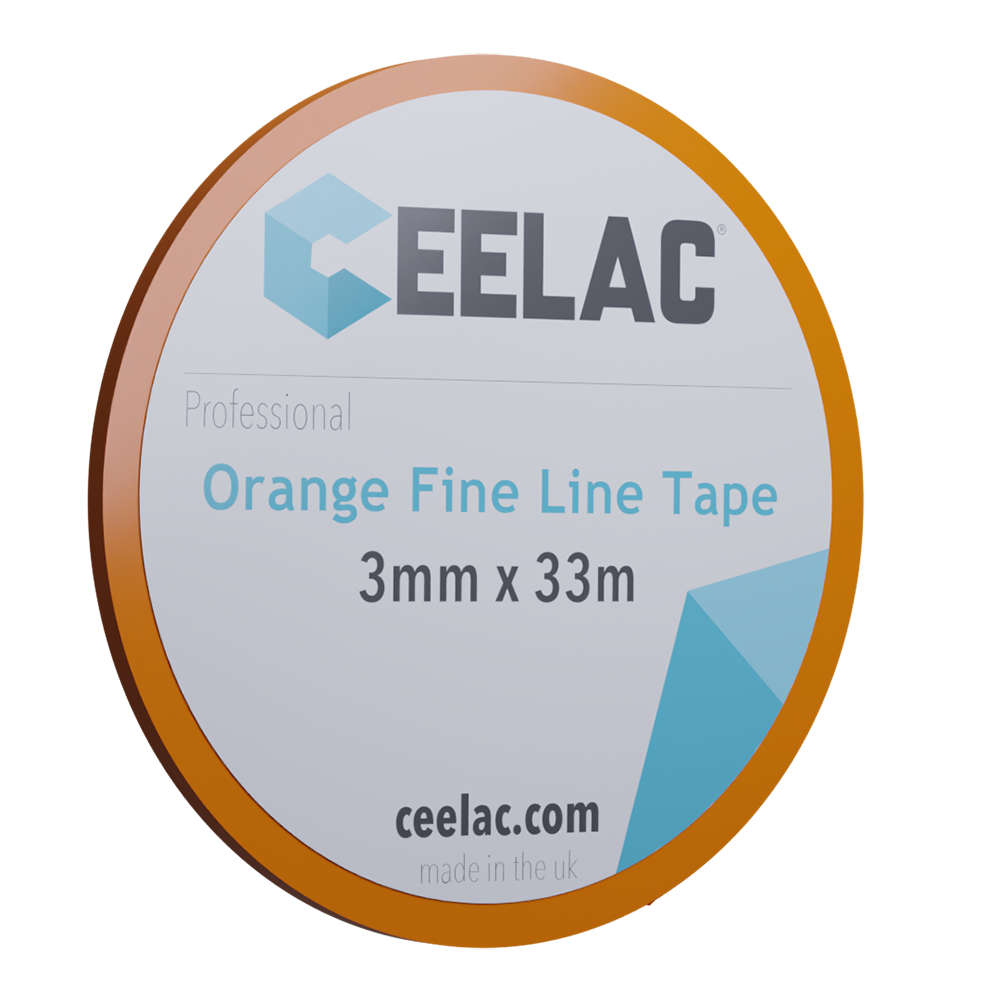 CEELAC Orange Fine Line Tape - 3 mm x 33 mt