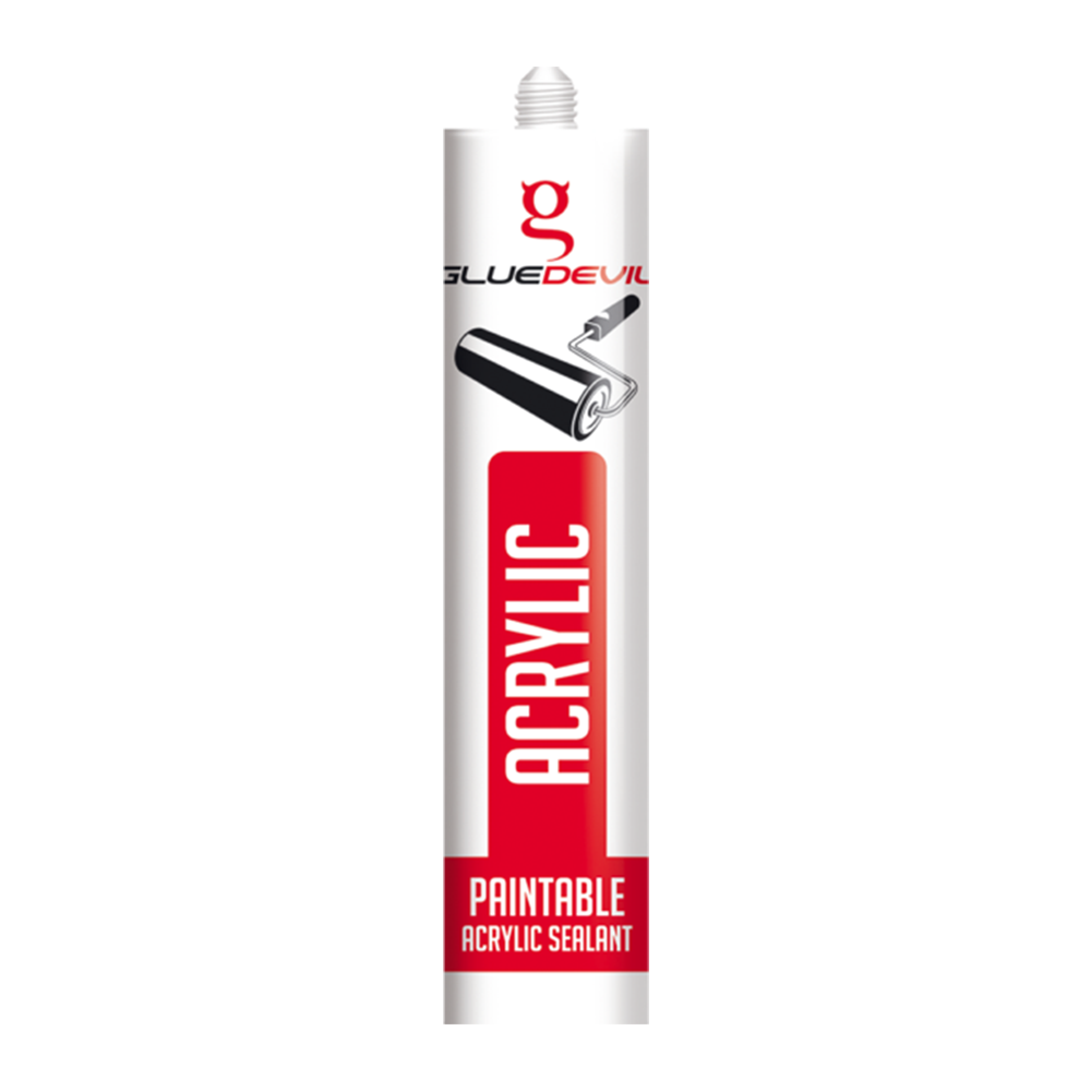 GLUEDEVIL Acrylic White Paintable Sealer - 260 ml
