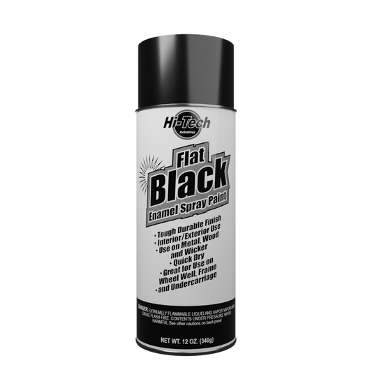 Hi-Tech Industries Flat Black Enamel - 355 ml
