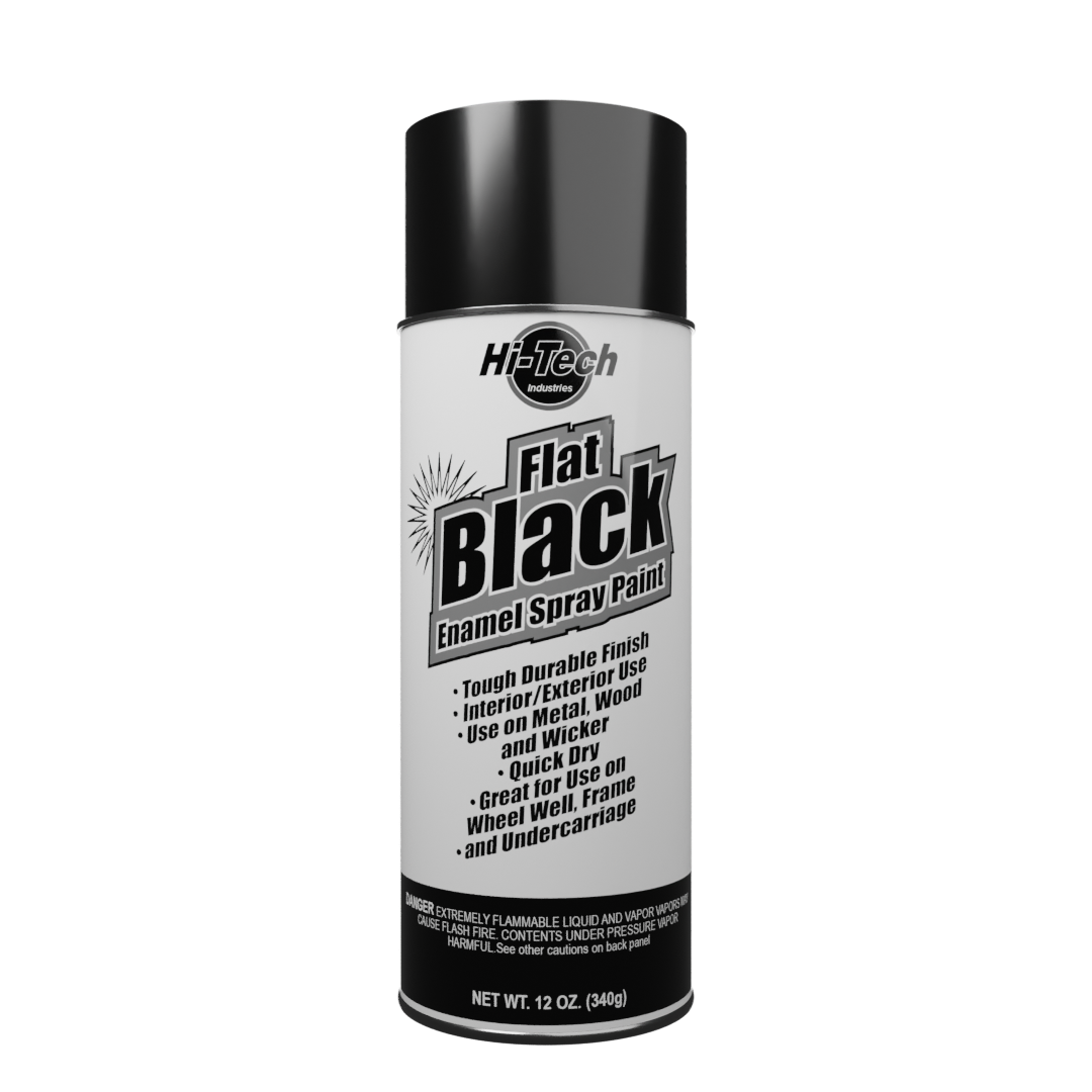 Hi-Tech Industries Flat Black Enamel - 355 ml