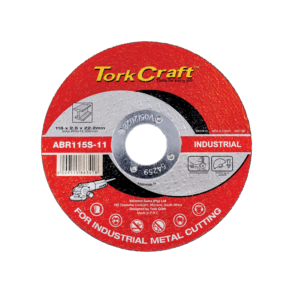 Tork Craft Cutting Disc - 115 mm x 2.5 mm x 22.2 mm