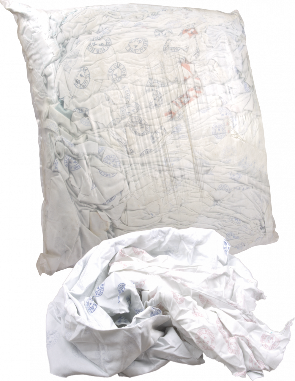 White Cleaning Rags AA Soft - 25 kg