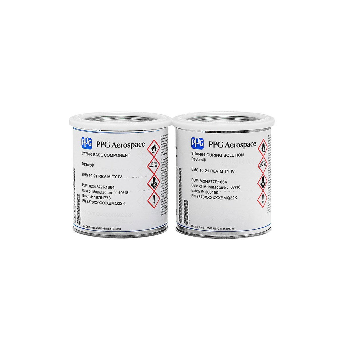 PPG Aerospace BM7870 Anti-Static Coating BMS10-21 Type 4-2 (base 1 qrt / activator 1 qrt) - 2 qrt