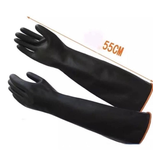 Shoulder Length Rubber Gloves - 55 cm