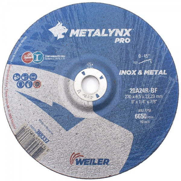 METALYNX Pro Metal Grinding Disc - 115 mm x 6.5 mm x 22 mm