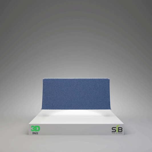 3D Edgeless Microfiber Dark Blue Towel - 400 gsm