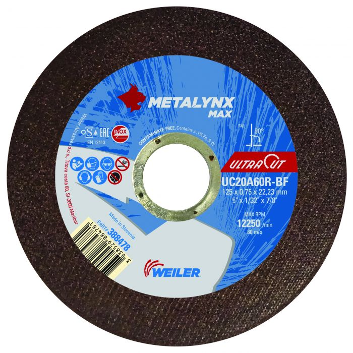 METALYNX Max Inox & Metal Grinding Disc - 115 mm x 7 mm x 22 mm