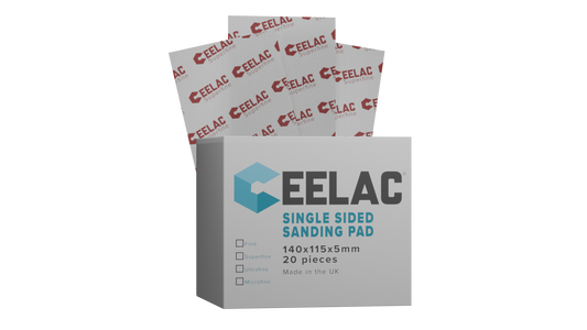 CEELAC 1 Sided Sanding Pad P220 Super Fine - 140 mm x 115 mm x 5 mm