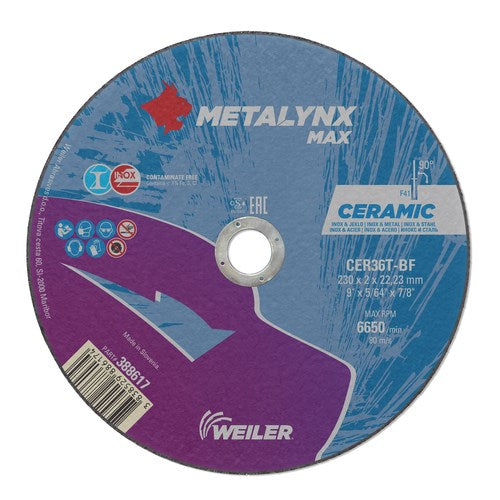 METALYNX Max Ceramic Cutting Disc - 115 mm  x 1.6 mm x 22 mm