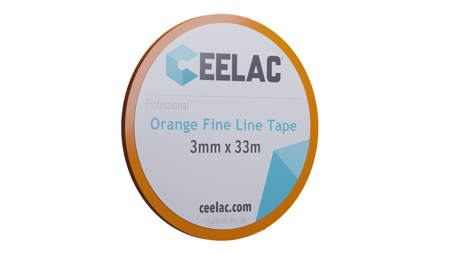 CEELAC Orange Fine Line Tape - 3 mm x 33 mt