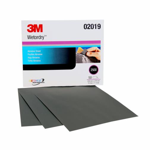 3M Wetordry 401Q Abrasive Half Sheets P1500