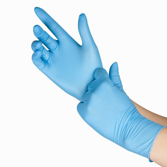 Blue Nitrile Gloves Powder Free Pairs - Small