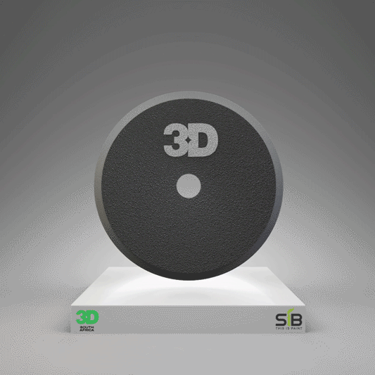 3D Grey Standard Finishing Foam Pad - 6.5''