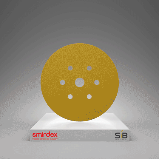 smirdex 820 Yellow Velcro Disc 6 + 1 Hole P600
