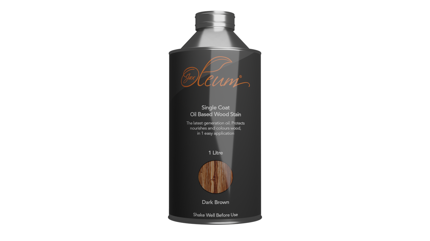 Jax Oleum Single Coat Oil Based Stain Dark Brown - 1 lit