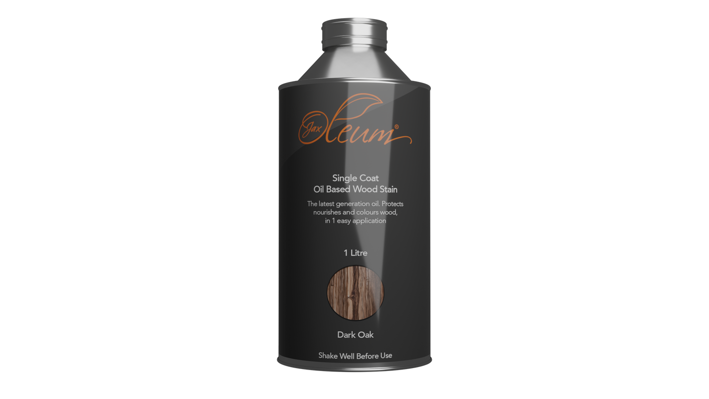 Jax Oleum Single Coat Oil Based Wood Stain Dark Oak - 1 lit