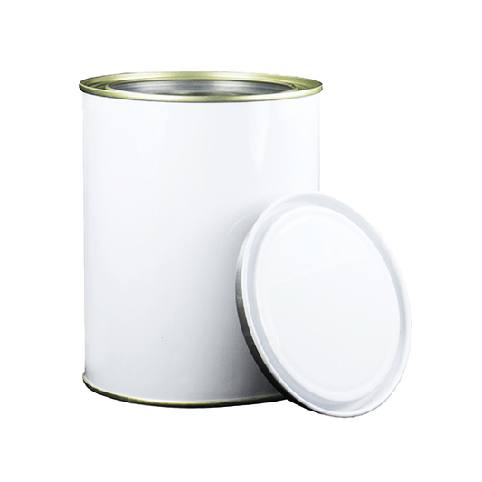 White Empty Can and Lid - 500 ml