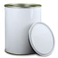 White Empty Can and Lid - 1 lit