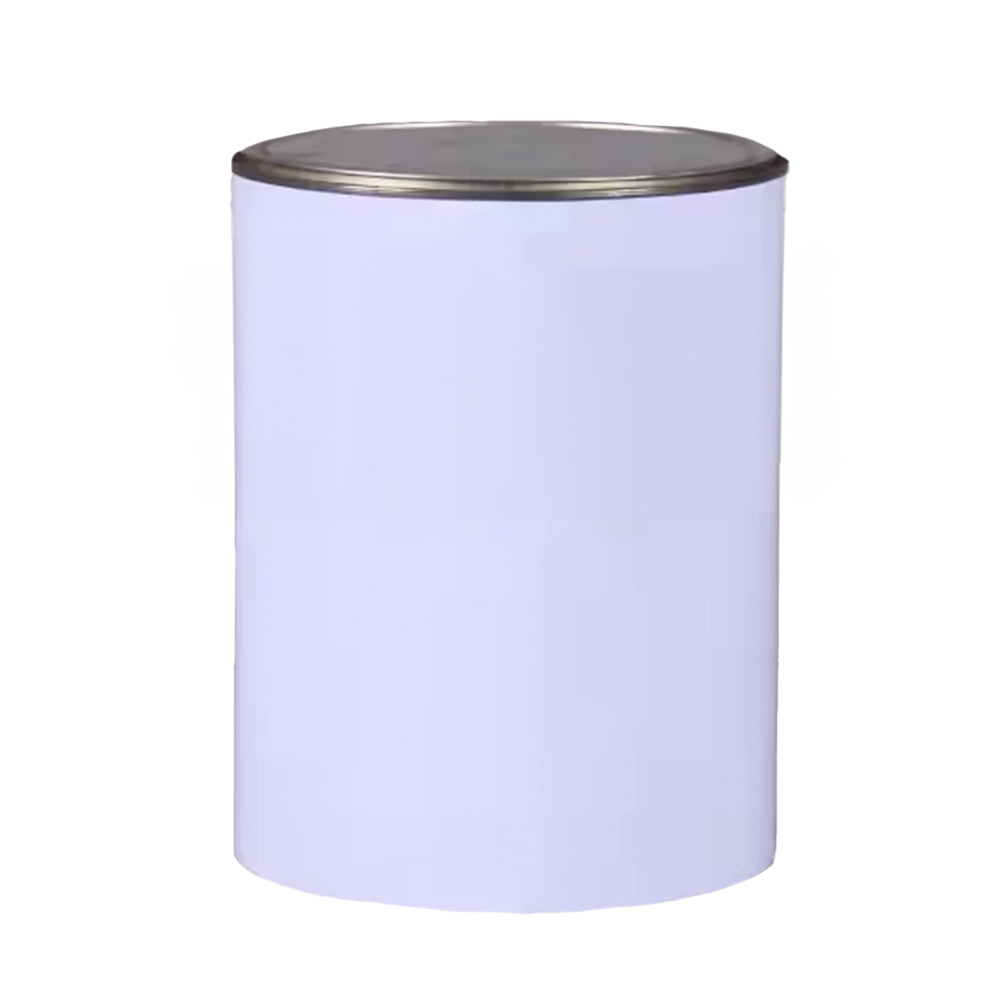 White Empty Can and Lid - 1 lit