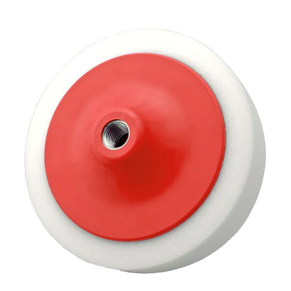 White Compound Sponge M14 Red Backing 2 mm - 150 mm x 50 mm