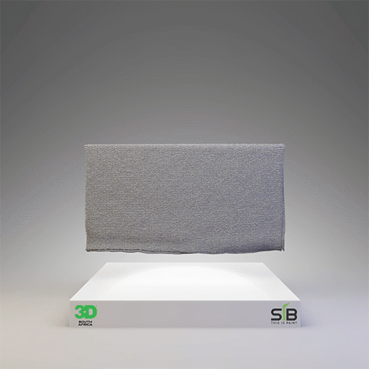 3D Edgeless Grey Microfiber Towel - 400 gsm