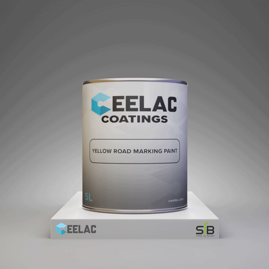 CEELAC Coatings Yellow Road Marking Paint - 5 lit