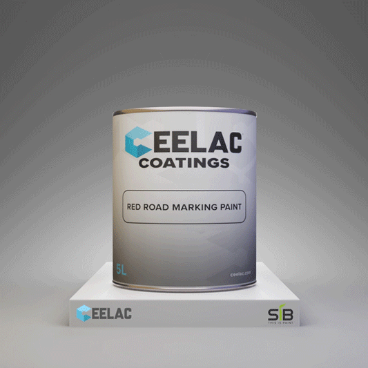 CEELAC Coatings Red Road Marking Paint - 5 lit