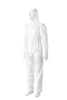 Promax Disposable White Hooded Overall - Large