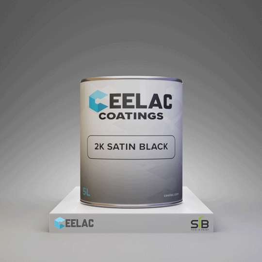 CEELAC Coatings 2K Satin Black - 5 lit