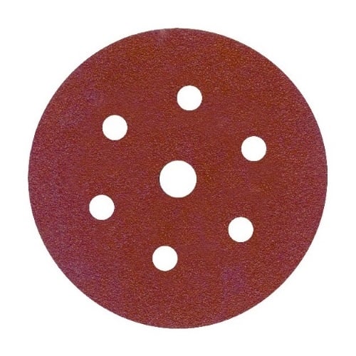 METALYNX Coarse Red Oxide Sanding Disc 6 + 1 Hole P40 - 150 mm