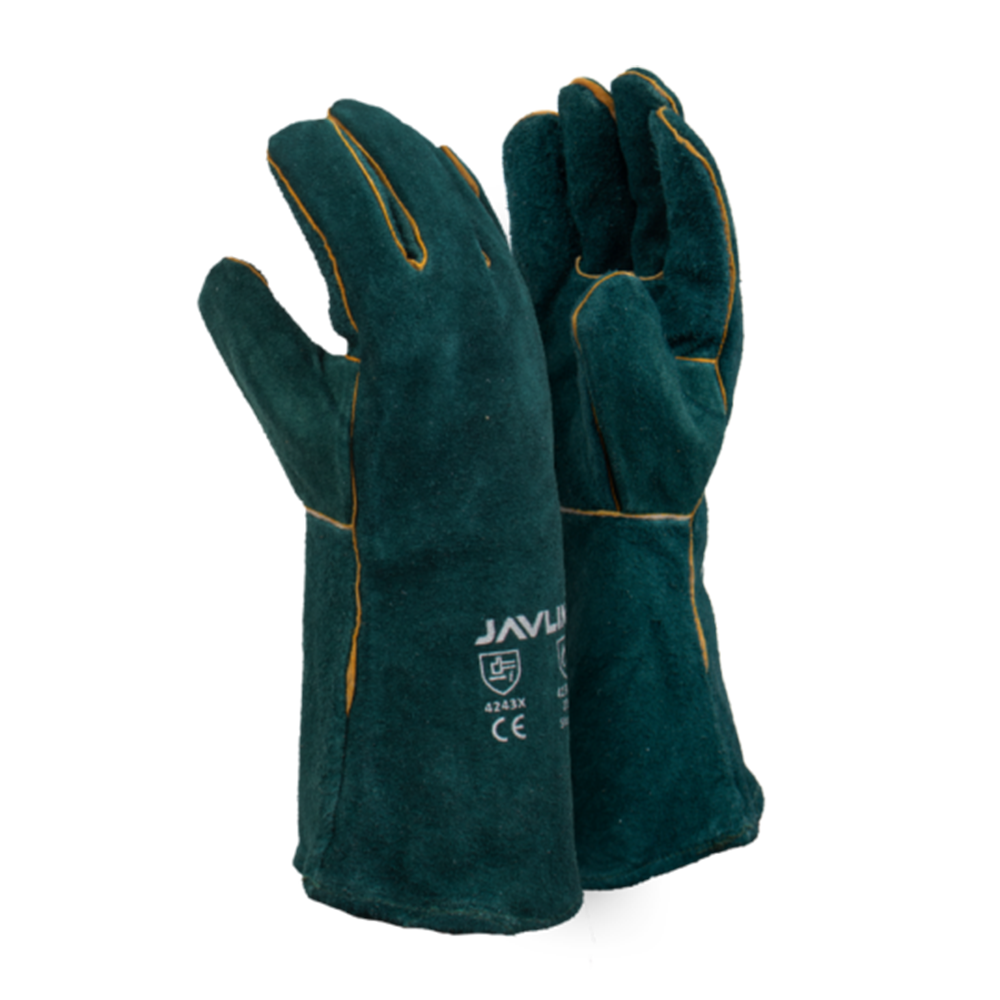 Welding Gloves Green 2" Pair