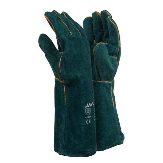 Welding Gloves Green 8" Pair