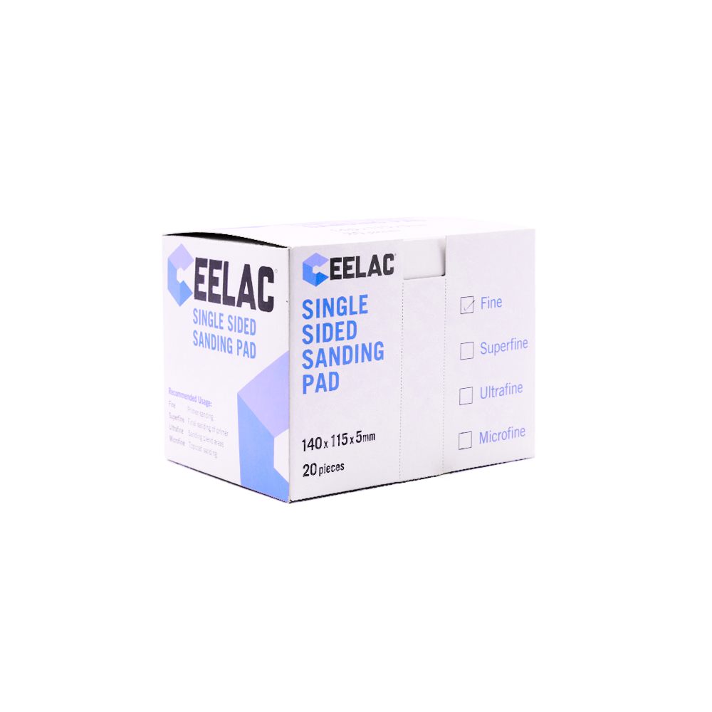 CEELAC 1 Sided Sanding Pad P120 Fine - 140 mm x 115 mm x 5 mm