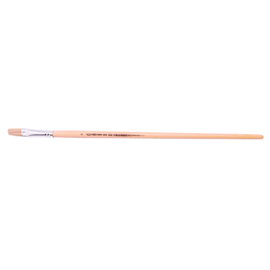 No.8 Flat Artist Brush White
