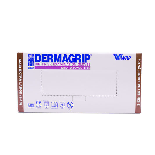 DERMAGRIP High Risk Latex Gloves Pairs - Extra Large