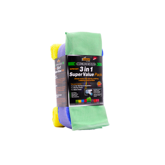 SHIELD Microfibre 3 in 1 Super Value Kit