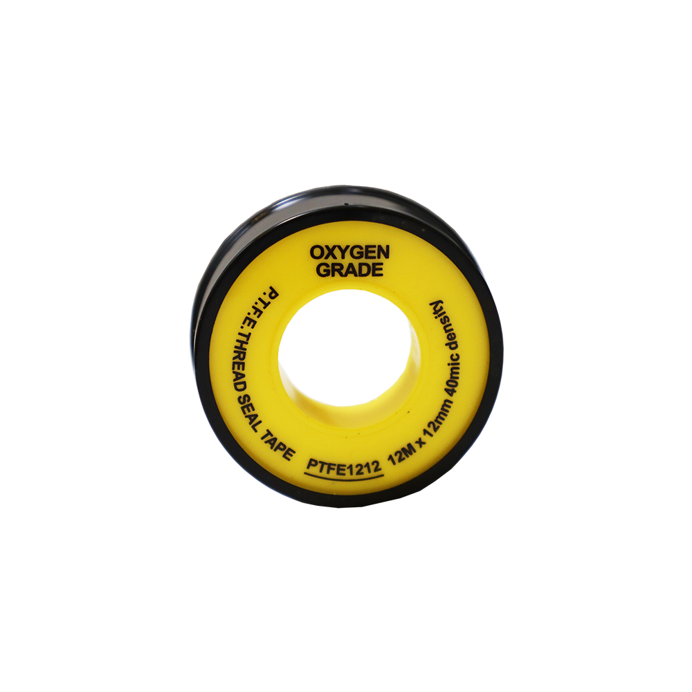 Oxygen Grade PTFE Tape 40 Micron -  12 m