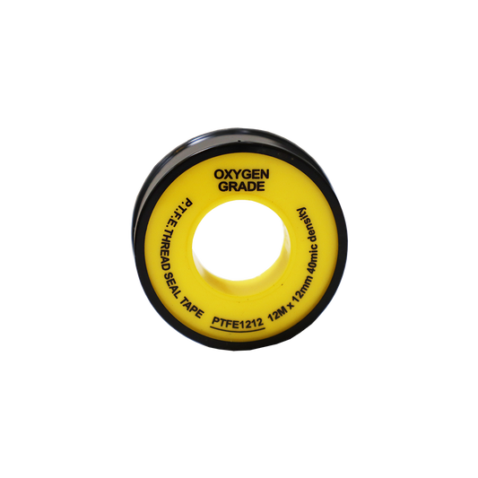 Oxygen Grade PTFE Tape 40 Micron -  12 m