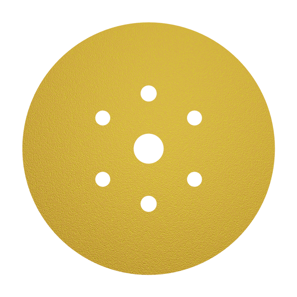 smirdex 820 Yellow Velcro Disc 6 + 1 Hole P100