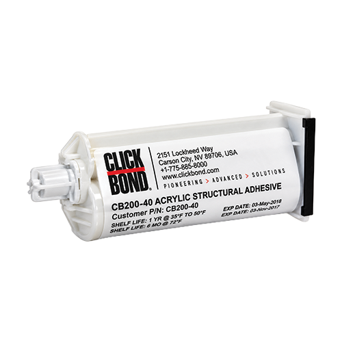 Click Bond CB200-40 Structural Adhesive Dual Cartridge - 40 ml