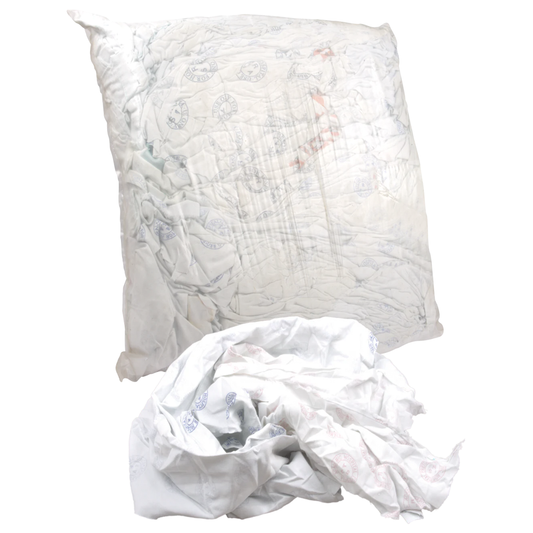 White Cleaning Rags AA Soft - 25 kg
