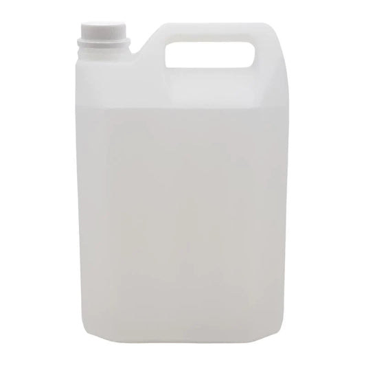 White Plastic Bottle and Screw Lid - 5 lit