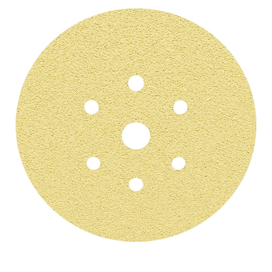 smirdex 820 Yellow Velcro Disc 6 + 1 Hole P80