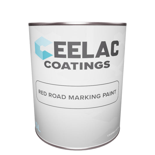 CEELAC Coatings Red Road Marking Paint - 5 lit